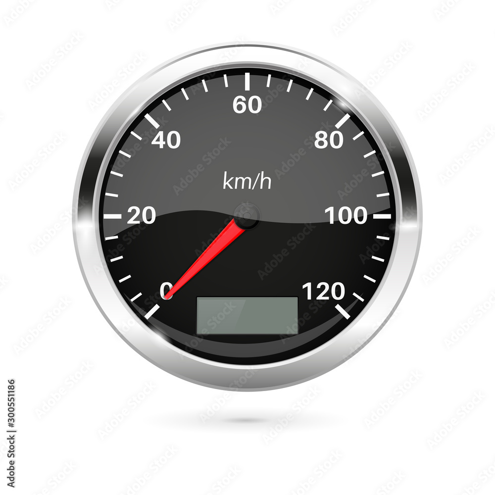 Speedometer. 3d vector illustration Speedometer. 3d vector illustration
