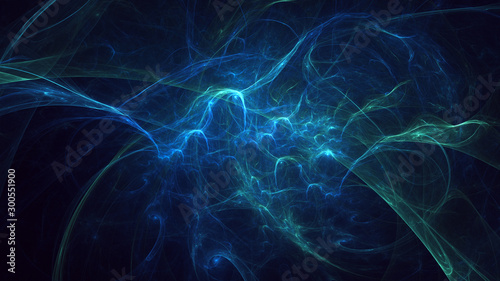 Fractal 3D rendering abstract light background