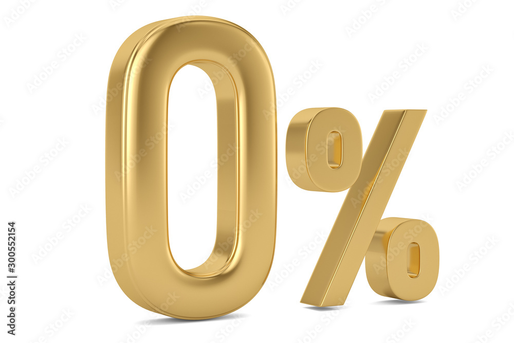 Discount 0 Percent Off. 3D rendering isolated on white background Discount 0 Percent Off. 3D rendering isolated on white background