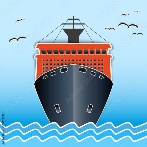 Research icebreaker nautical vessel.