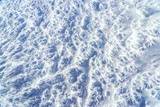 Detail view of snow texture.