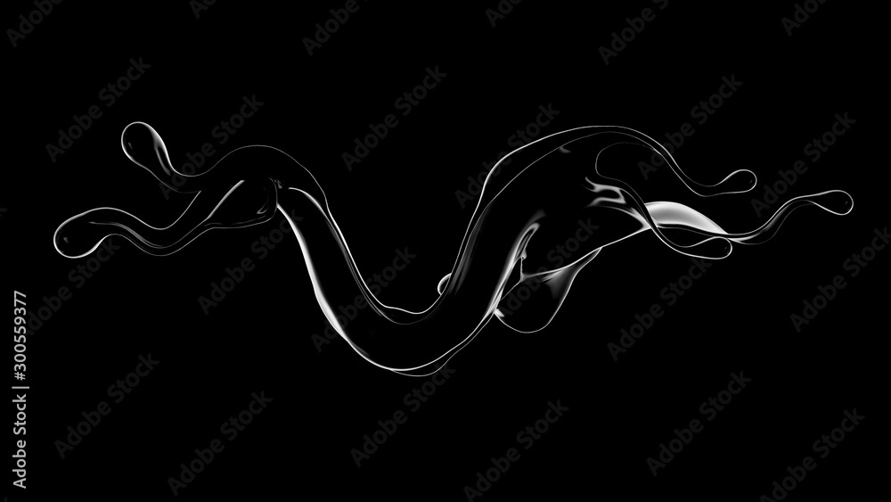 Splash fluid. 3d illustration, 3d rendering. Splash fluid. 3d illustration, 3d rendering.