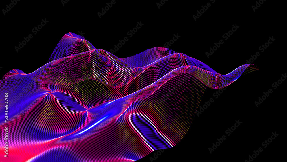 Obraz premium Luxury glitter background. 3d illustration, 3d rendering.
