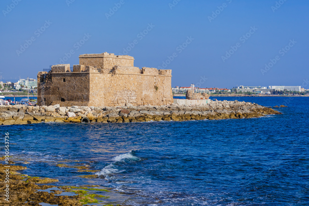Old historical castle in Paphos Cyprus