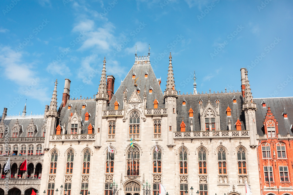 Provincial Court on the Market Square in Bruges, Belgium
