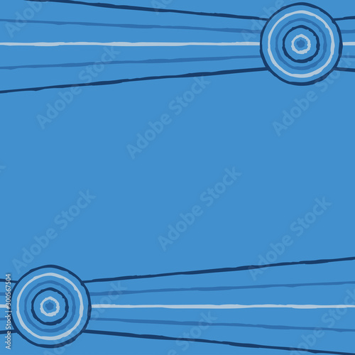 Australian Aboriginal art background in vector format.