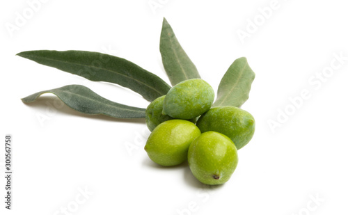 green olives isolated