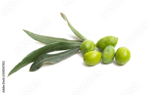 Wallpaper Mural green olives isolated Torontodigital.ca