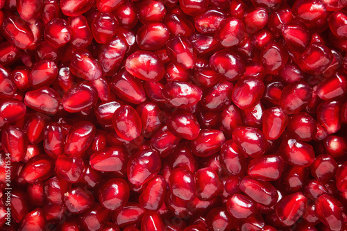 Full Frame Shot Of Fresh Pomegranate Seeds