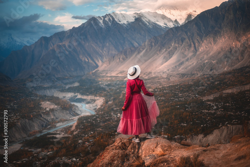 Hunza Nagar valley at Gilgit Baltistan, Pakistan.