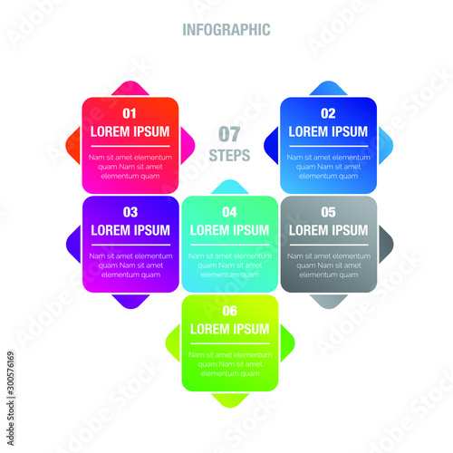 Abstract infographics icon options template. Vector illustration. Can be used for workflow layout, diagram, business step options, banner, web design