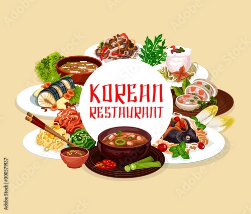 Korean restaurant food, national cuisine