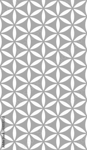 Seamless flower of life pattern of sacred geometry