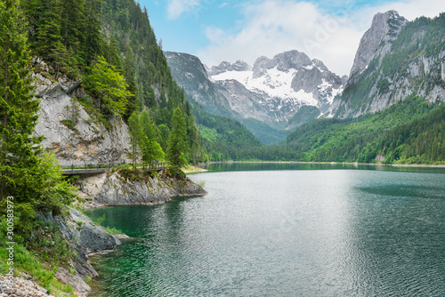 Fototapeta Naklejka Na Ścianę i Meble -  Alpine lake Langbathseen in Austria