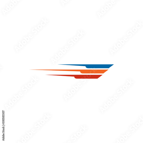 Speed rapid icon logo design vector template