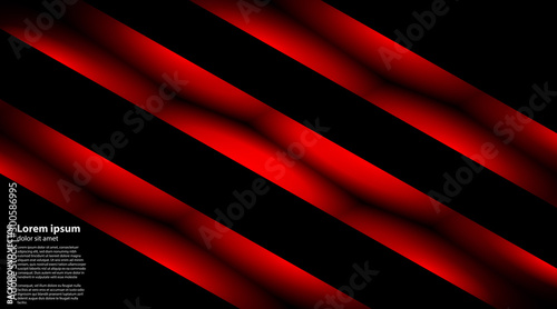 Vector abstract geometric background . line red black with dark black color
