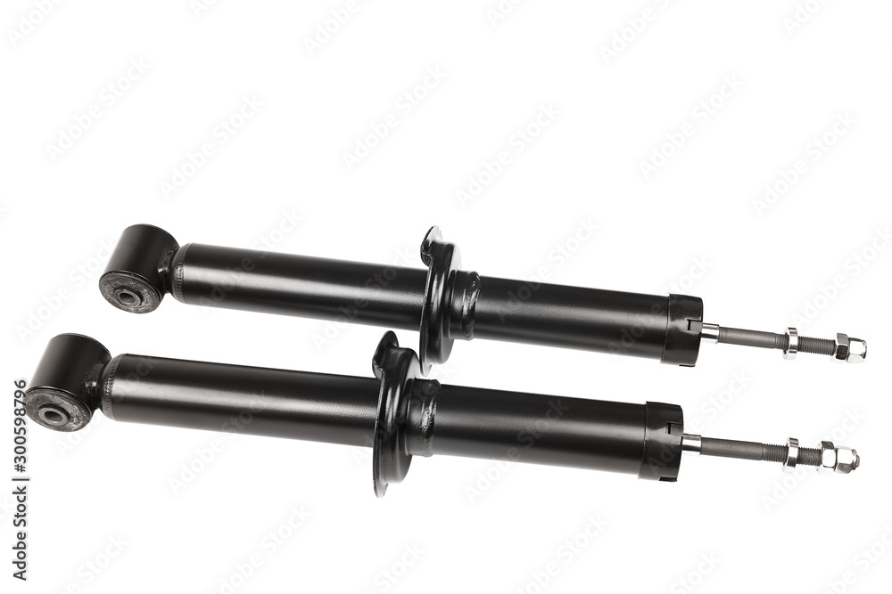 Suspension Strut car isolated on white background Suspension Strut car isolated on white background