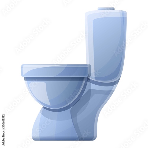 House toilet icon. Cartoon of house toilet vector icon for web design isolated on white background