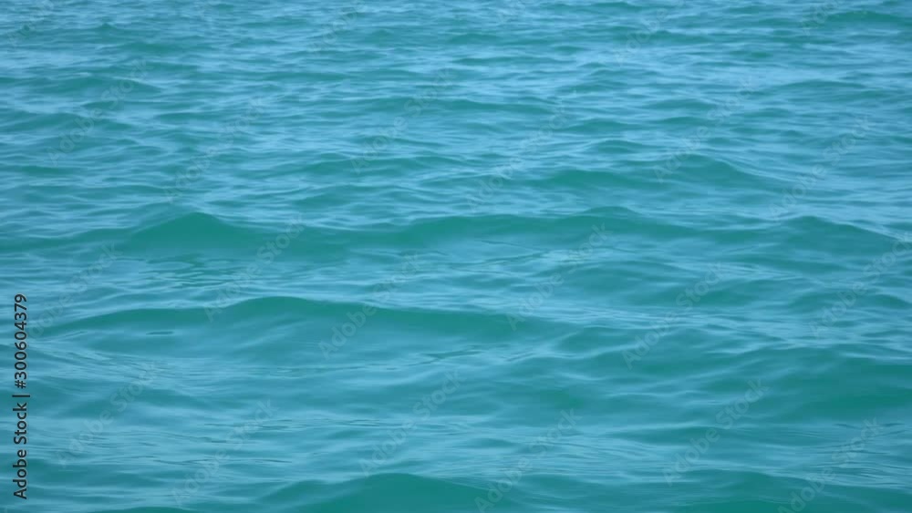Turquoise Sea Water Surface Seen from High Speed Boat Turquoise Sea Water Surface Seen from High Speed Boat