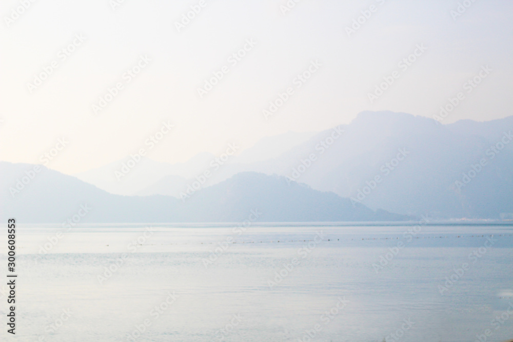 Foggy seascape, perfect background