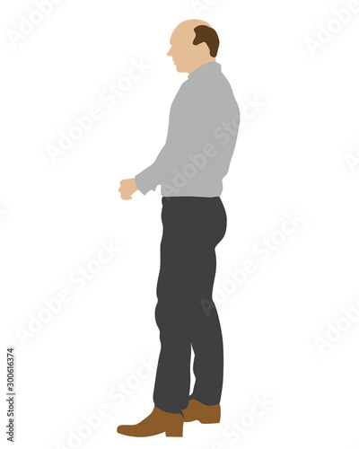 Young boys in street clothes on white background