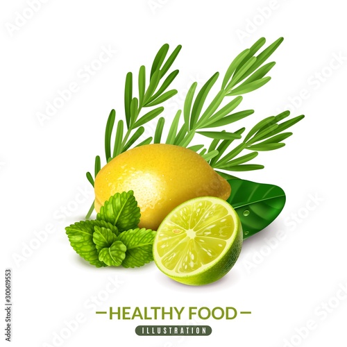 spices herbs simple illustration