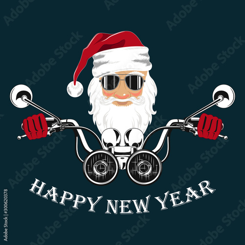 santa claus with bag of gifts