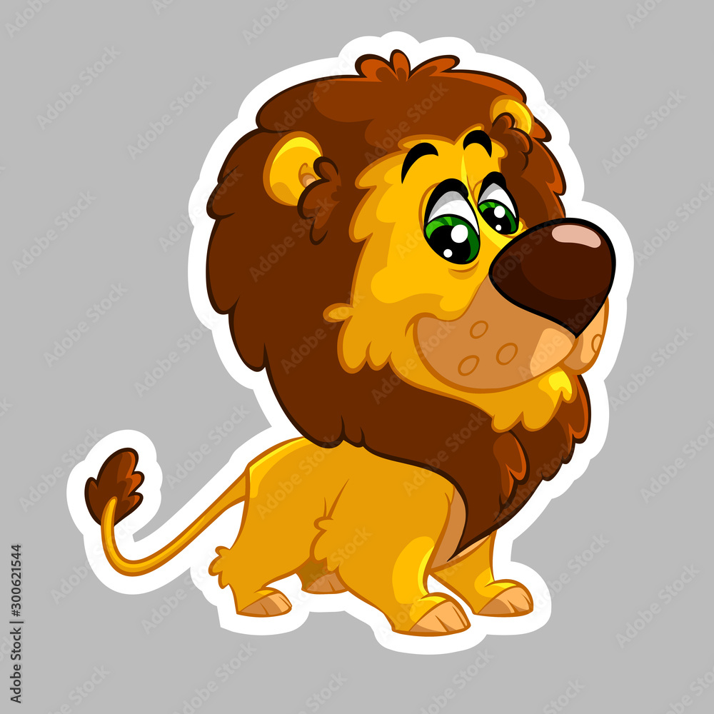 Fototapeta premium Lion sticker