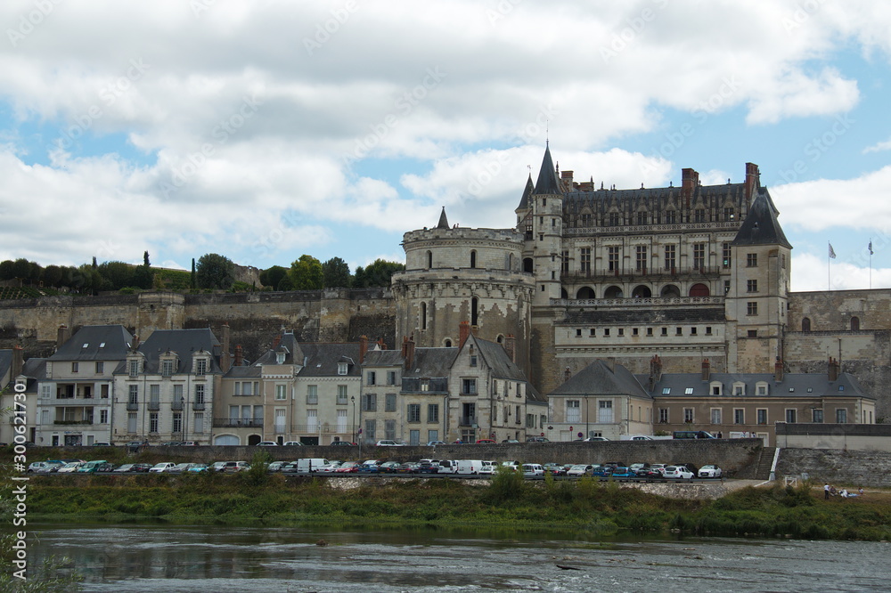 Castle Amboise of the Loire valley in France,Europe