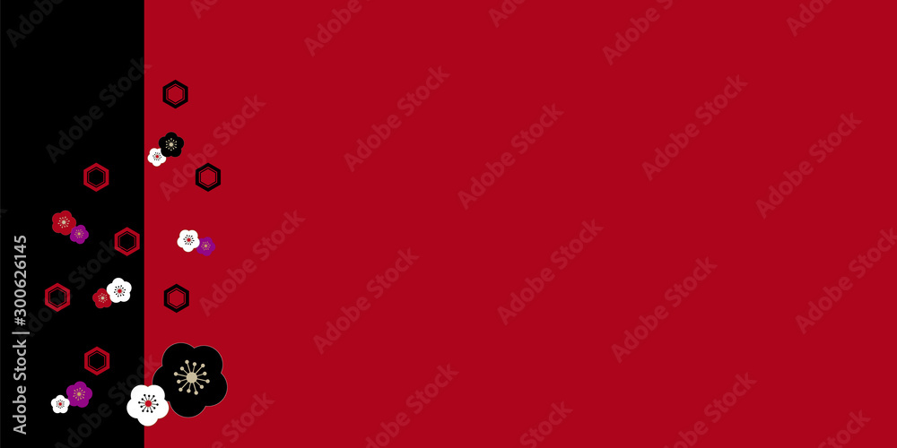 日本の伝統柄 亀甲文様と桜のかわいい背景イラスト Stock Illustration Adobe Stock