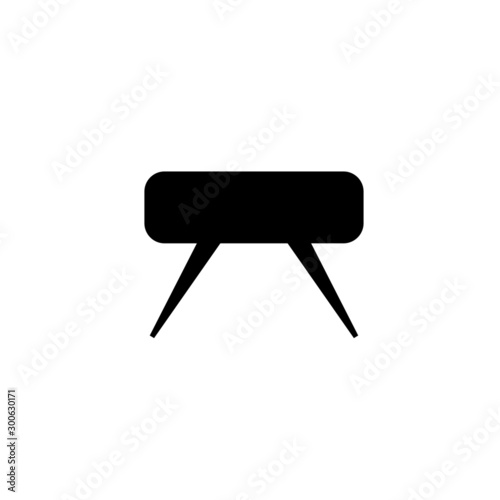 vector simple icon shaped gym apparatus