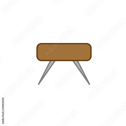 vector simple icon shaped gym apparatus