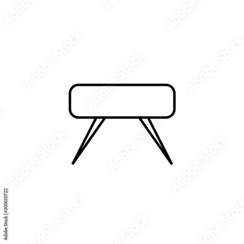 vector simple icon shaped gym apparatus