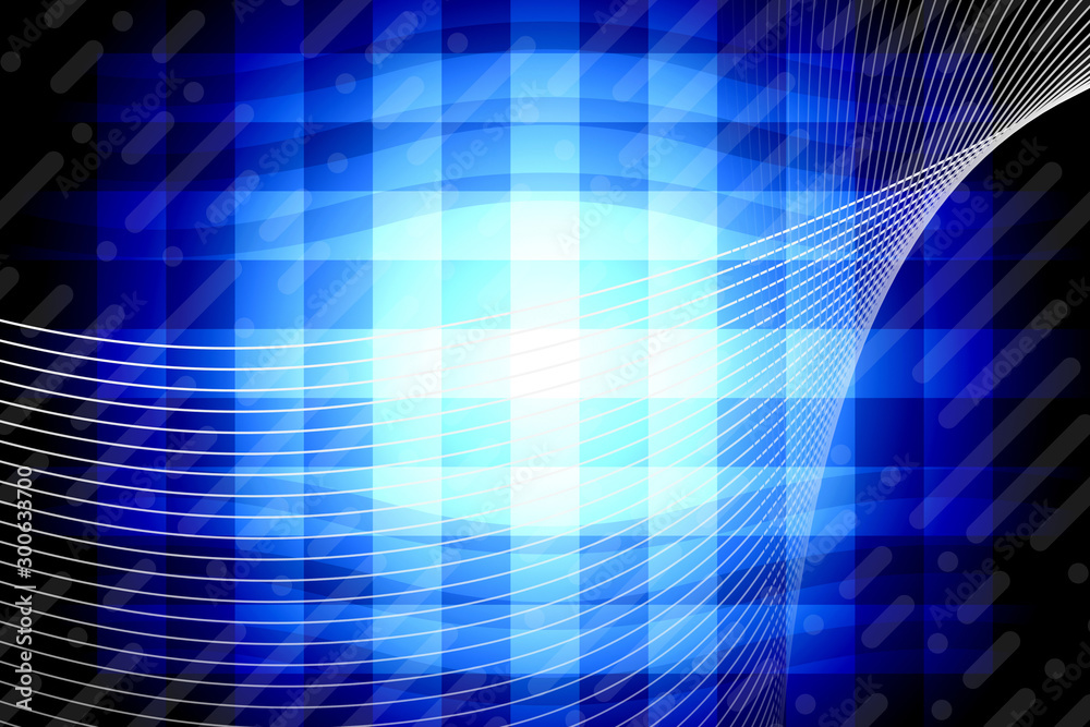 Fototapeta premium abstract, blue, wave, design, wallpaper, light, illustration, texture, curve, pattern, backgrounds, art, graphic, lines, digital, motion, backdrop, technology, color, waves, line, futuristic, shape