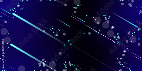 Fast Effect. Motion Neon. Seamless Pattern. Glitch