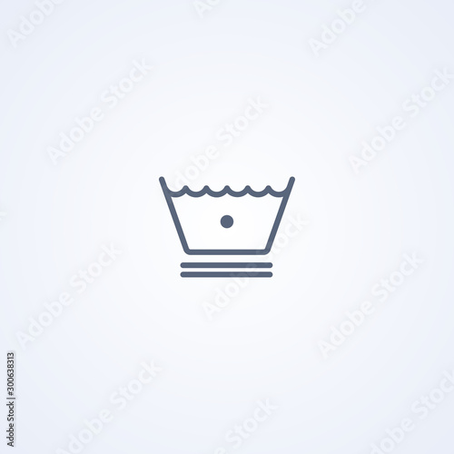 Delicate wash at a temperature not exceeding 30 degrees icon