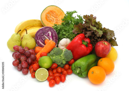 Fototapeta Naklejka Na Ścianę i Meble -  Group of health fruit and vegetables