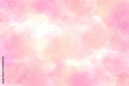 pink watercolor background hand-drawn with space for text or image. love and Valentine's day 