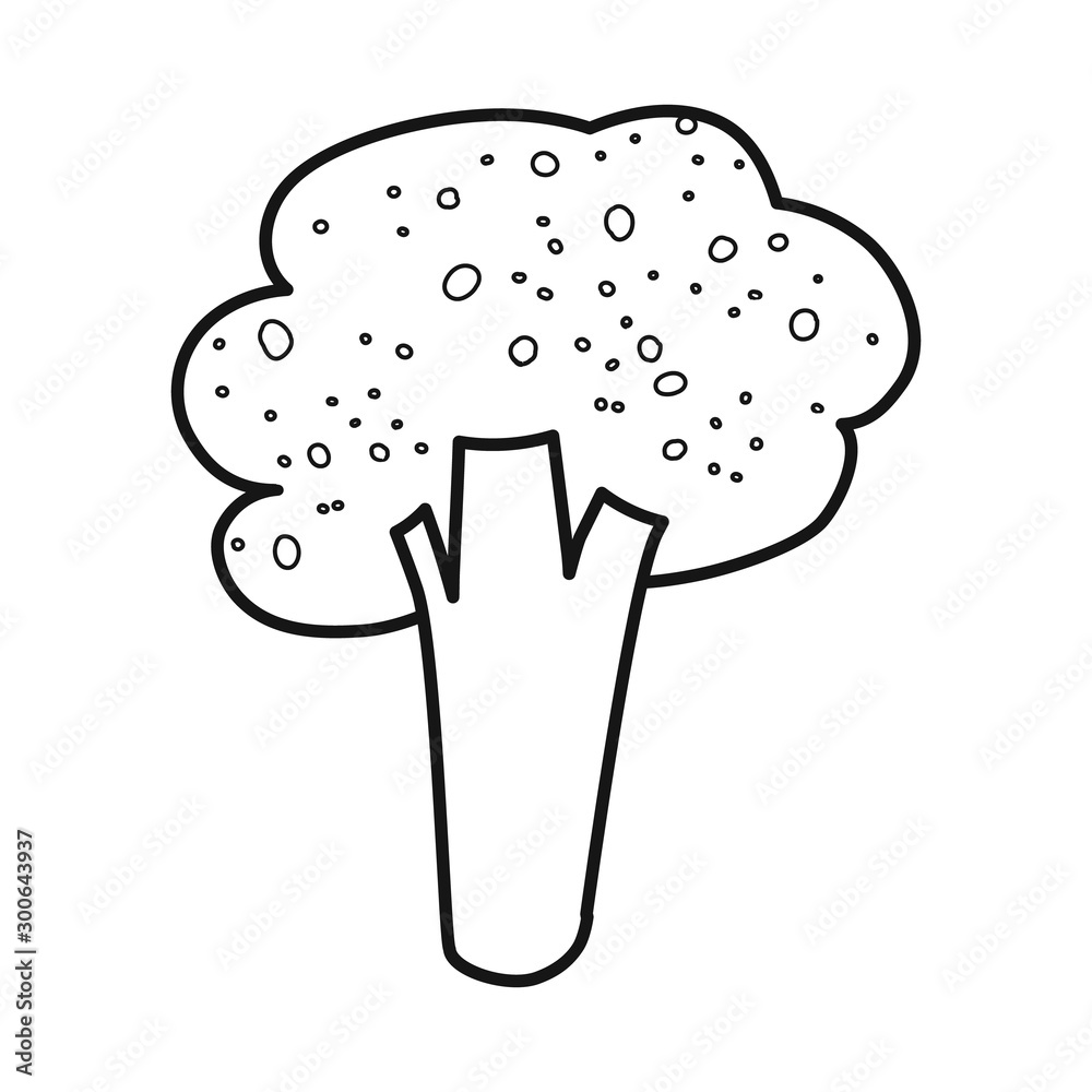 Vector design of broccoli and heart sign. Set of broccoli and freshness stock symbol for web. Vector design of broccoli and heart sign. Set of broccoli and freshness stock symbol for web.