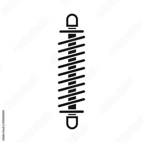 Vector design of coil and detail sign. Graphic of coil and metal stock symbol for web.