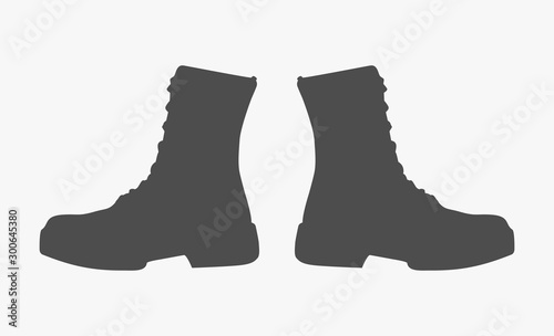 isolated winter boots icon template vector.