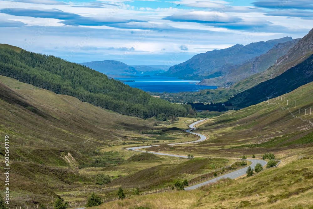 Loch Maree Viewpoint, Beinn Eighe and Loch Maree National Nature Reserve, one of the Scottish Highlands Jewels