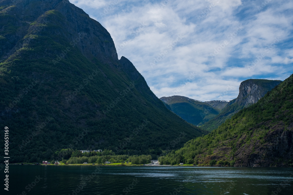 Aurlandsfjord in Norway in july 2019. Aurlandsfjord in Norway in july 2019.
