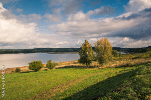 Pozezdrze lake at autumn  Warminsko- Mazurskie  Poland