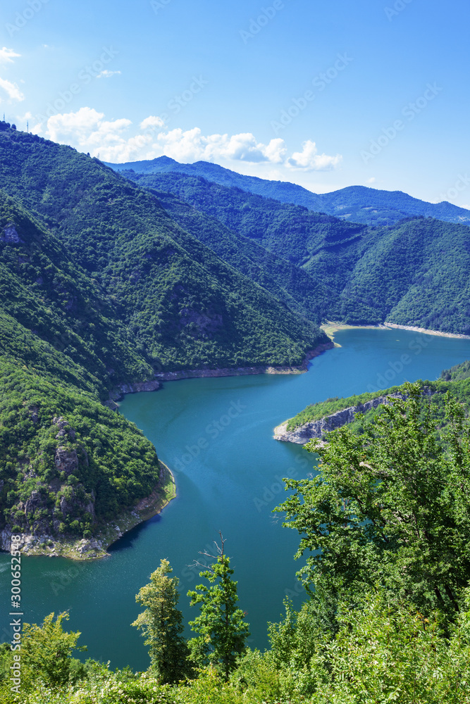 lake Vacha in the Rhodope mountains in Bulgaria lake Vacha in the Rhodope mountains in Bulgaria