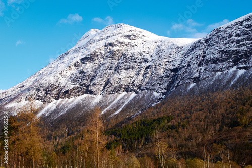 mountains view in norway