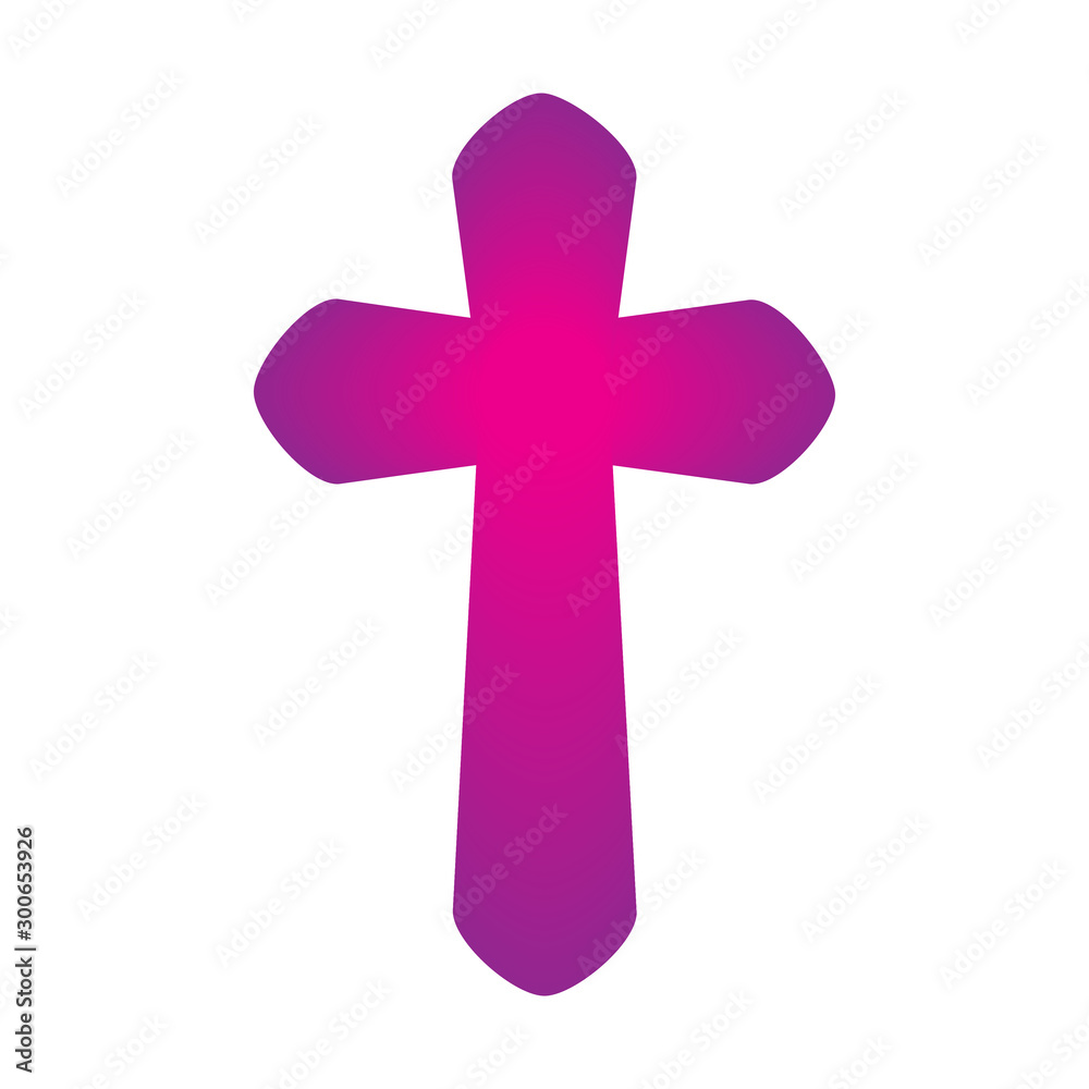 Obraz premium Christian Cross icon - vector.
