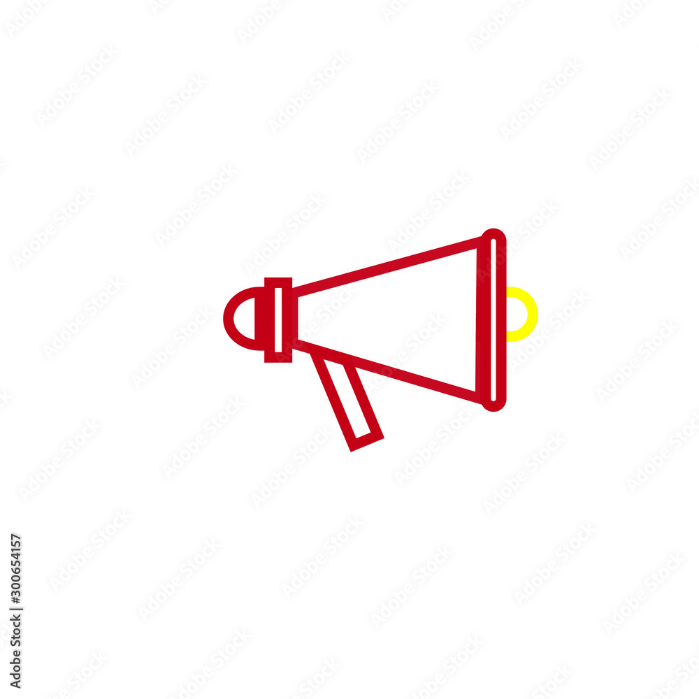 vector simple icon with megaphone shape vector simple icon with megaphone shape