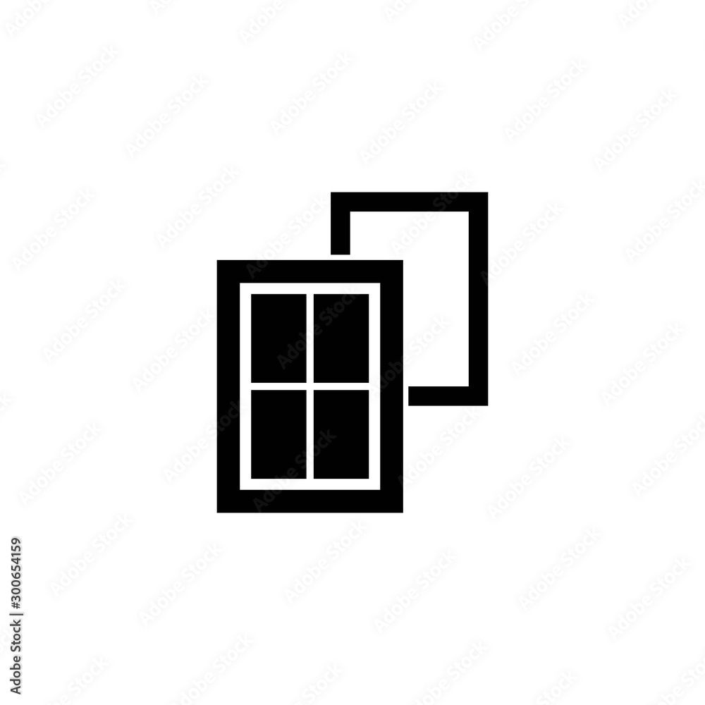 Window logo template vector icon design