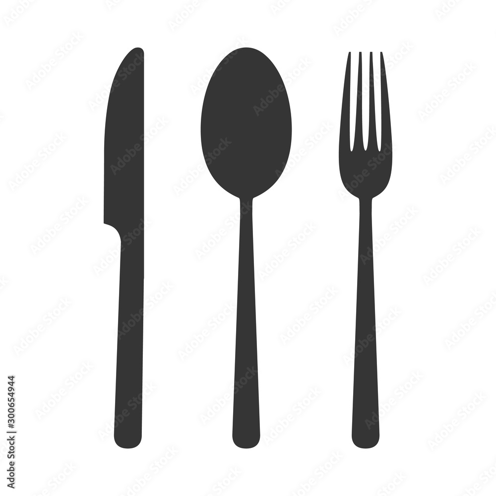 Spoon, fork and knife - vector. Spoon, fork and knife - vector.